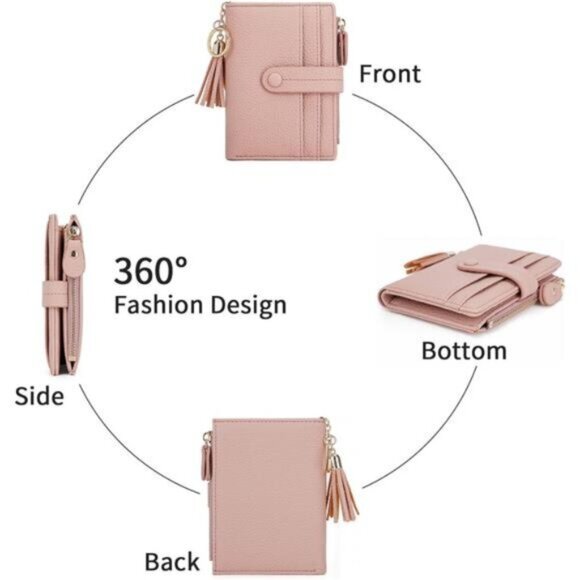 Womens Wallet Small, Card Holder Pink - Picture 6 of 6